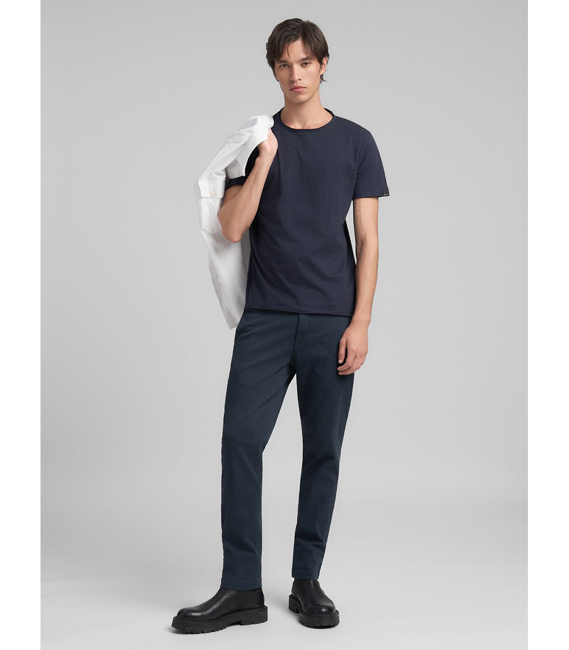 レギュラースリムBENNI Hyperflex Color スーパーストレッチチノパンツ 詳細画像 ネイビー 2